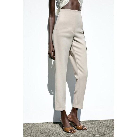 ZARA HIGH-WAIST TROUSERS - Picture 3 of 11